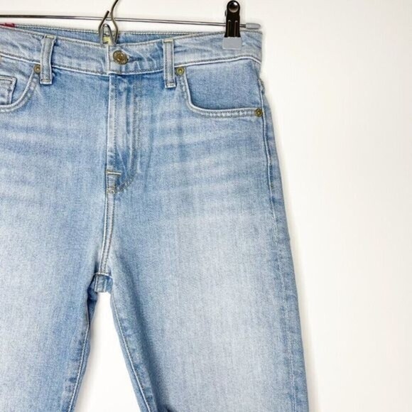 7 FOR ALL MANKIND Bermuda High Waist Shorts  - Picture 3 of 9